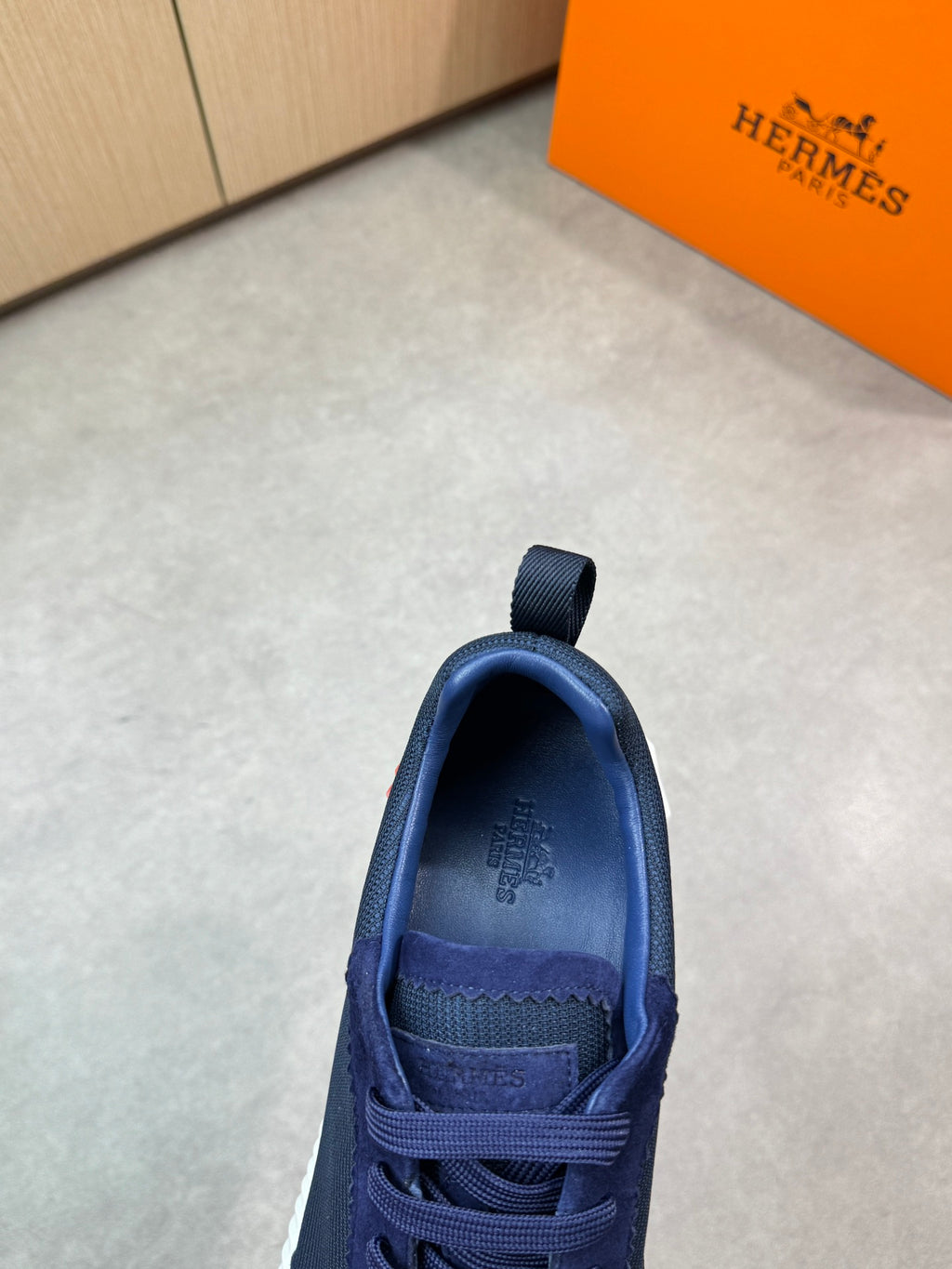 Hermes Bouncing Sneaker Marine Blue