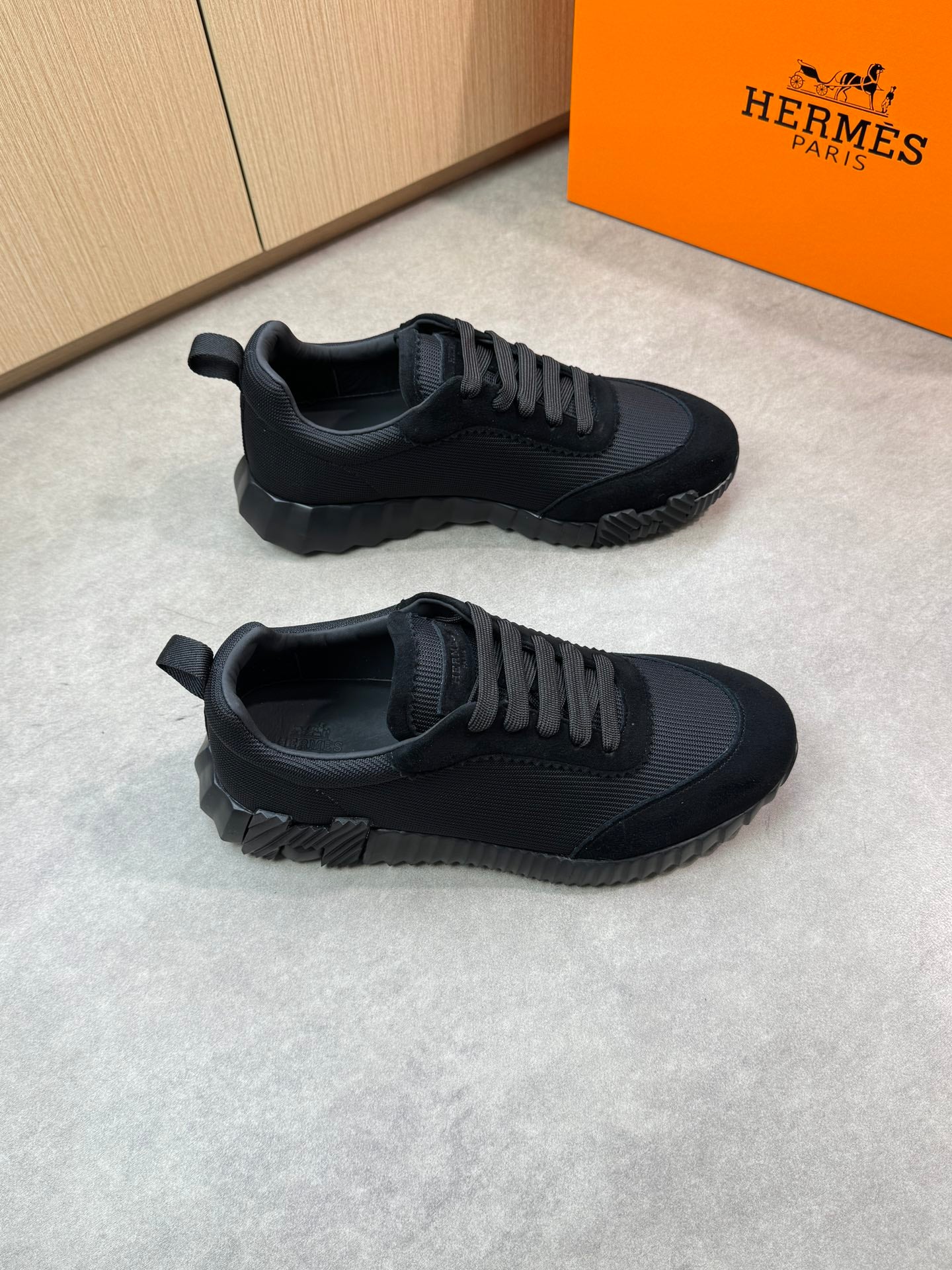 Hermes Bouncing Sneaker Triple Black