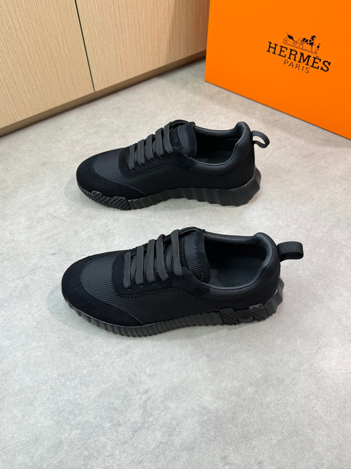Hermes Bouncing Sneaker Triple Black