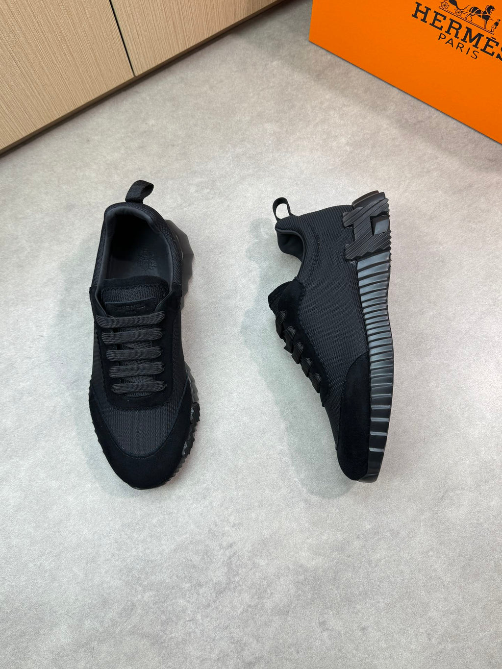 Hermes Bouncing Sneaker Triple Black