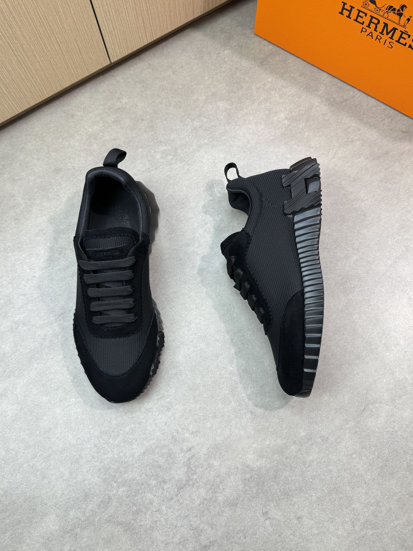 Hermes Bouncing Sneaker Triple Black