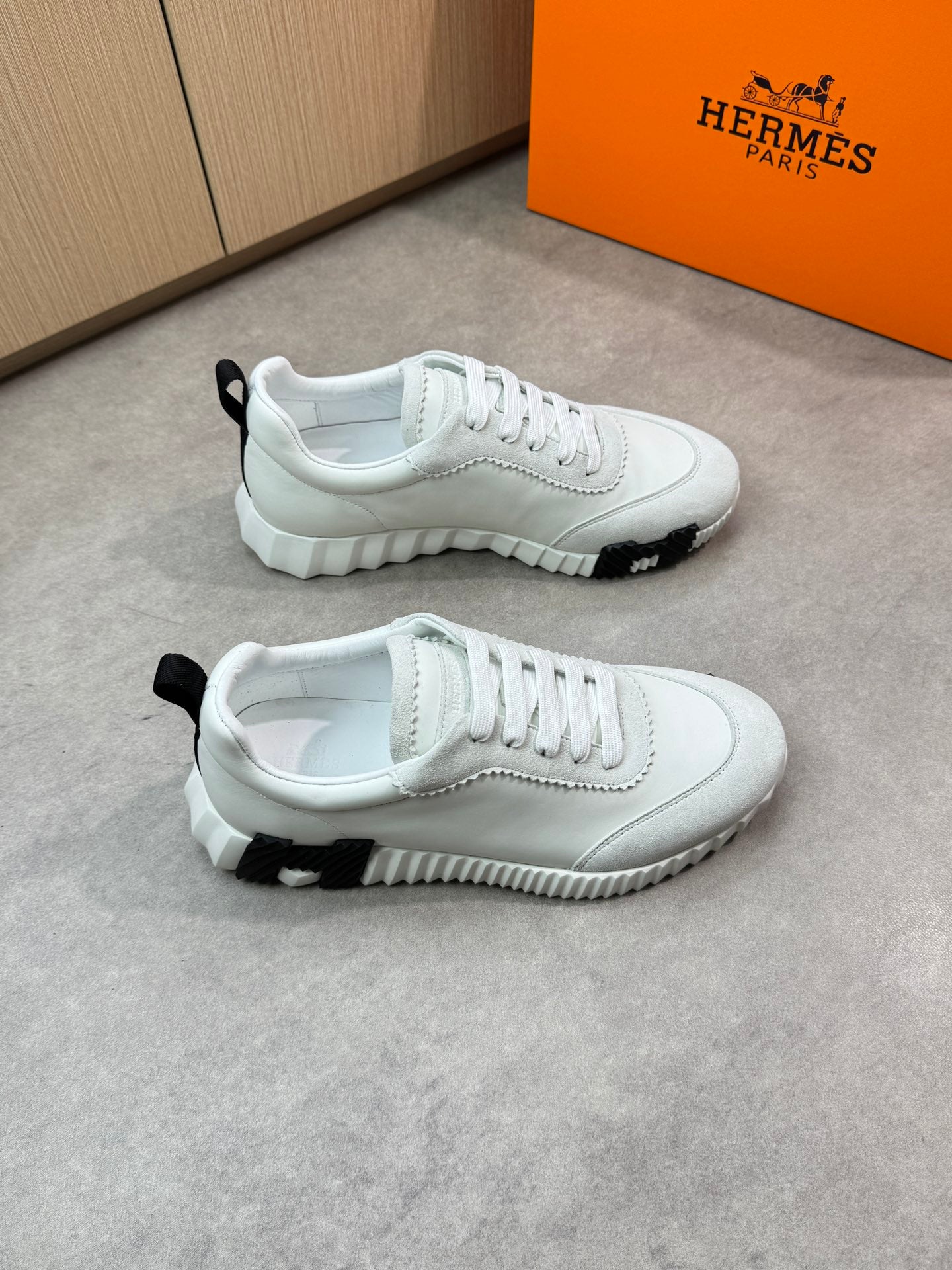 Hermes Bouncing Sneaker White