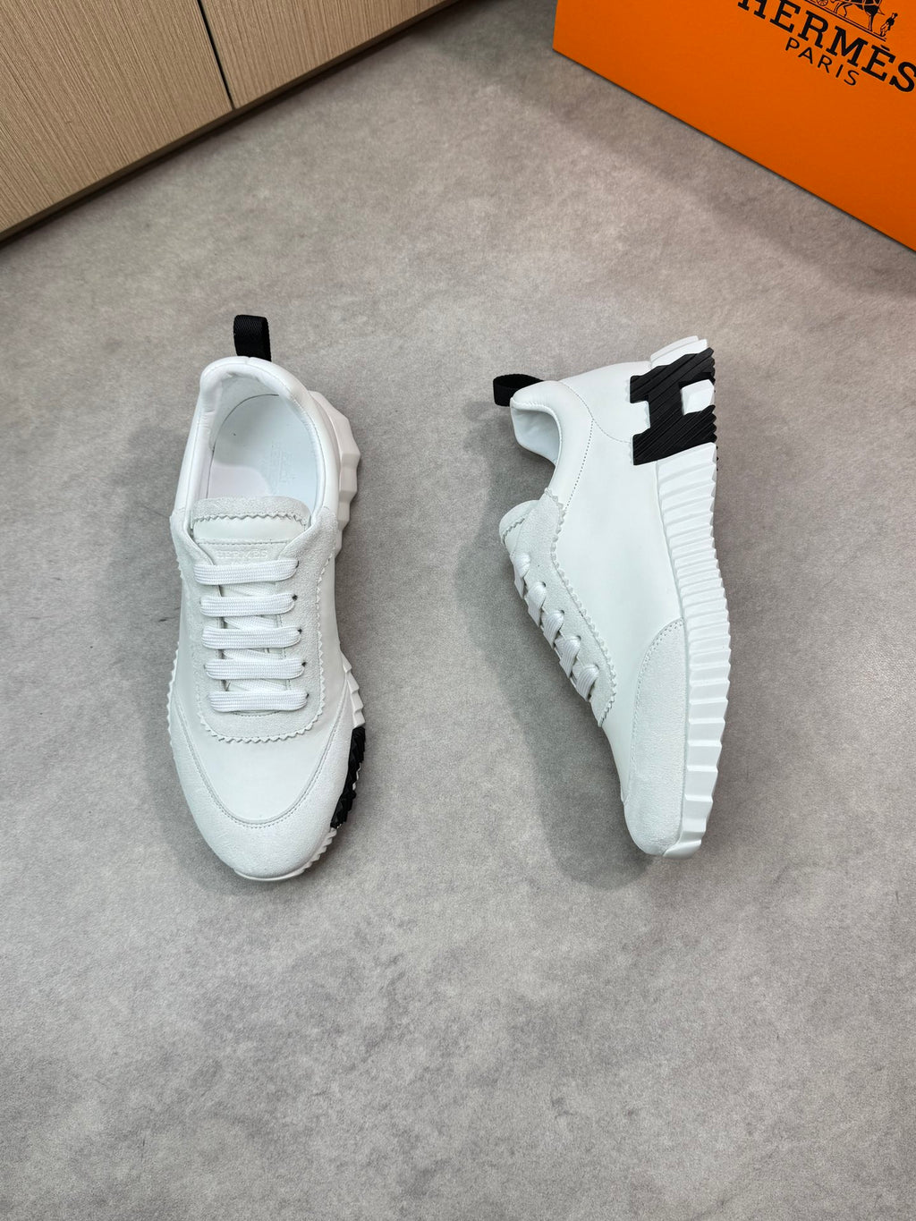 Hermes Bouncing Sneaker White