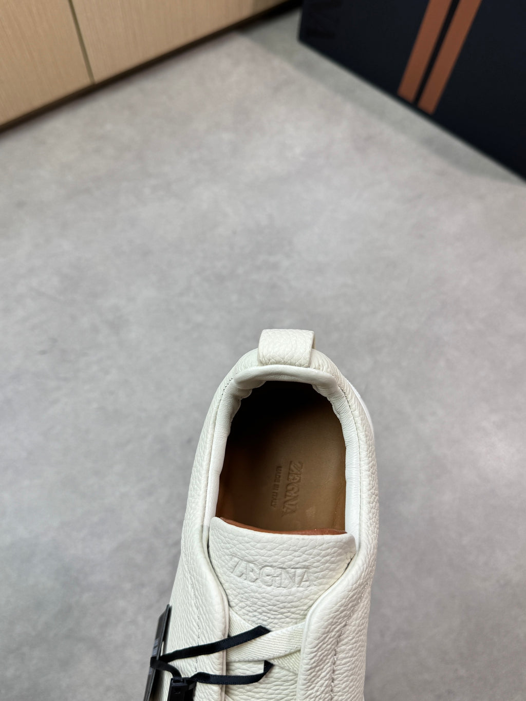 Zegna Triple Stitch Sneaker All White