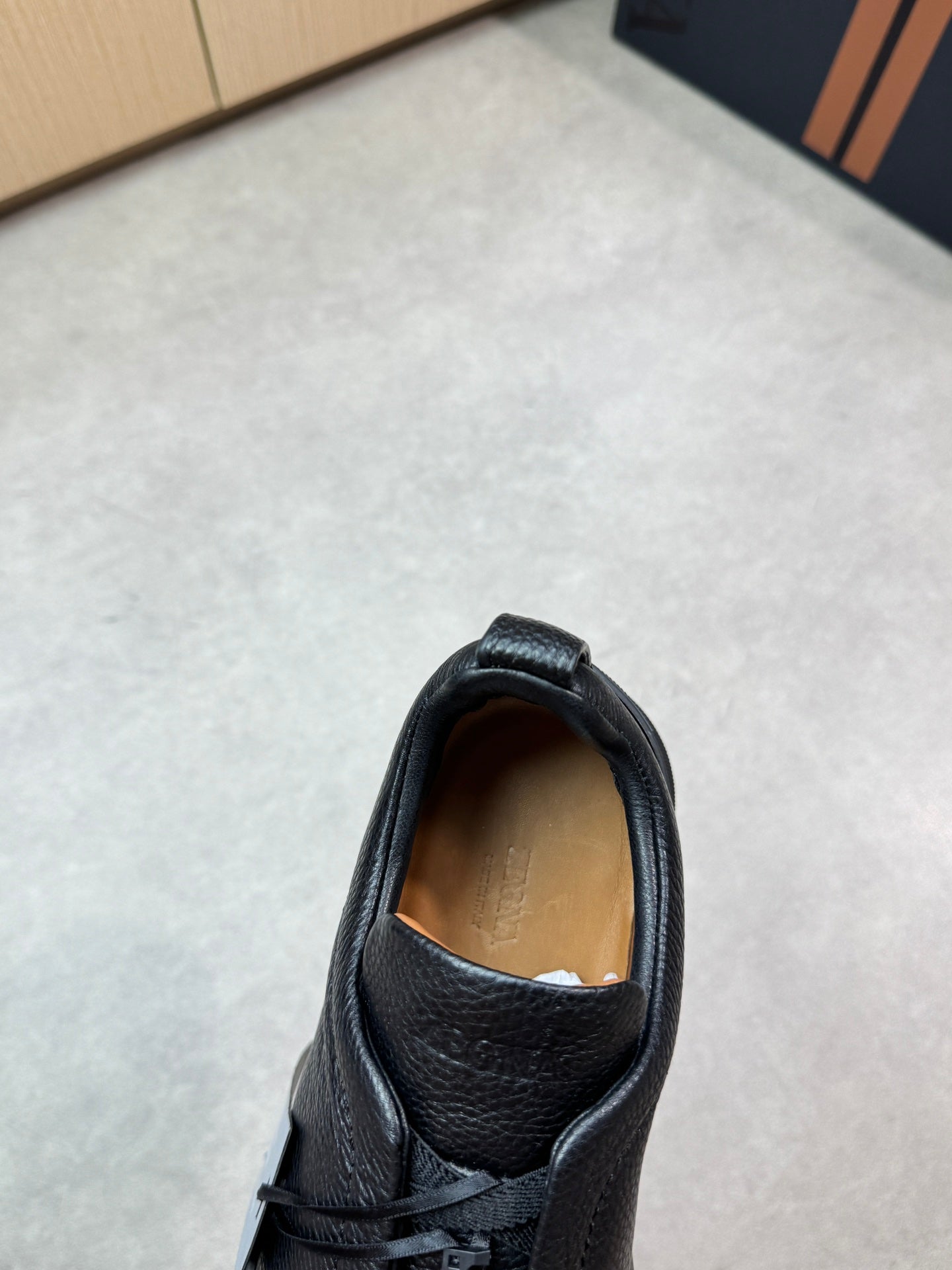 Zegna Triple Stitch Sneaker All Black