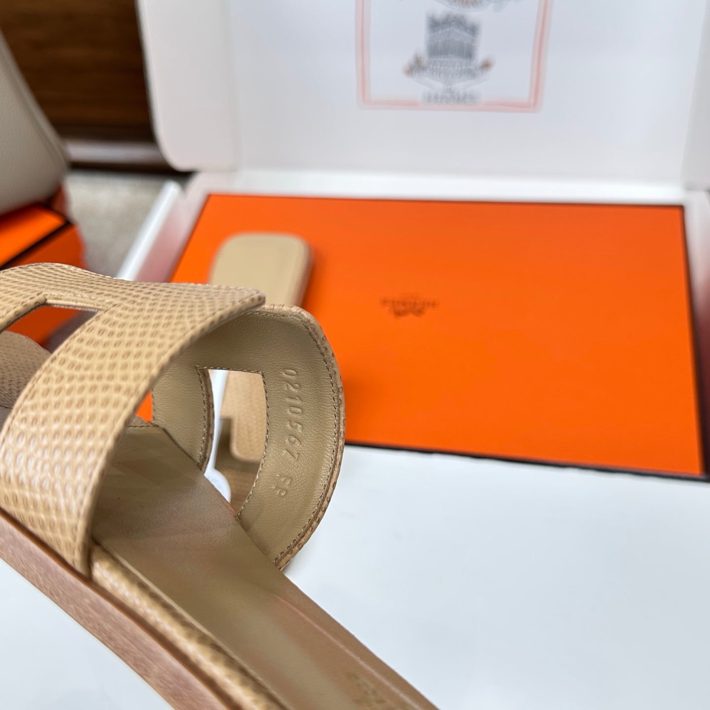 Monaco Sandal Brown Croco Optic
