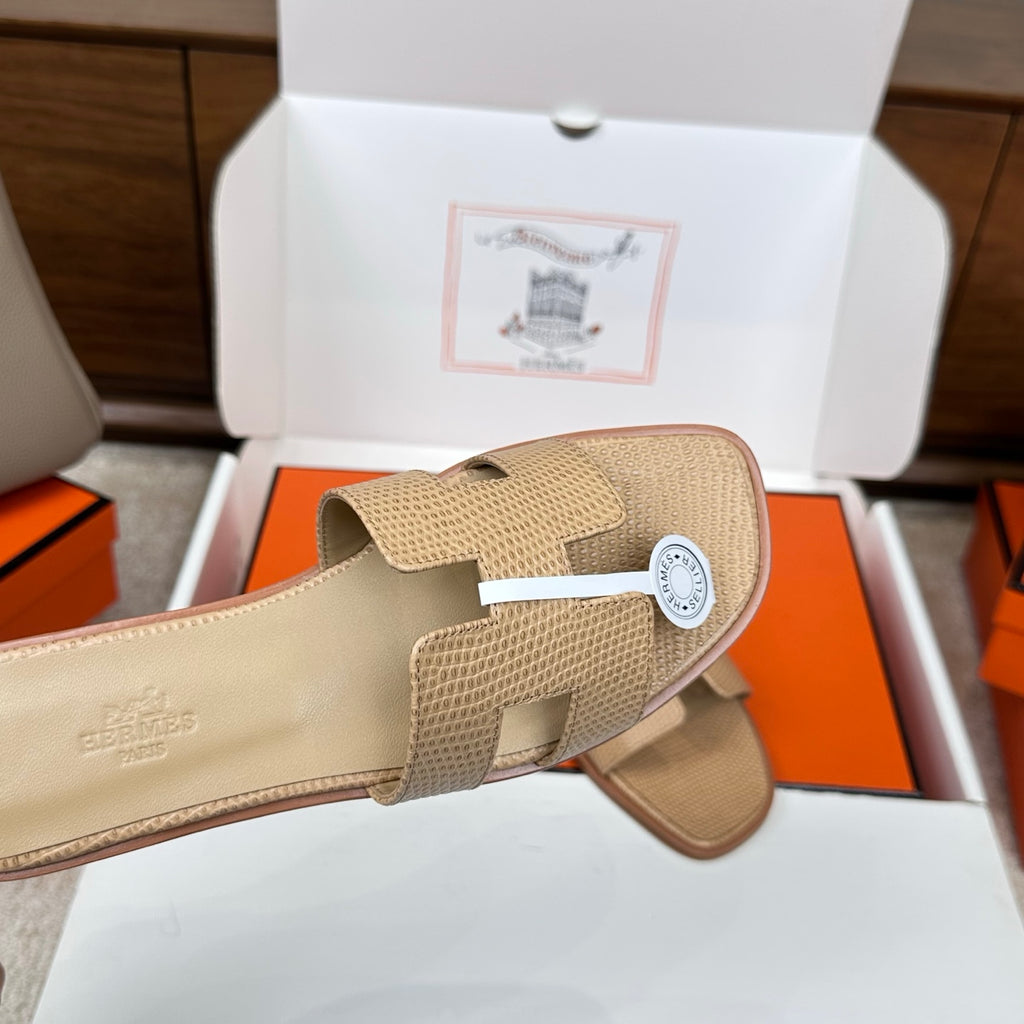 Monaco Sandal Brown Croco Optic