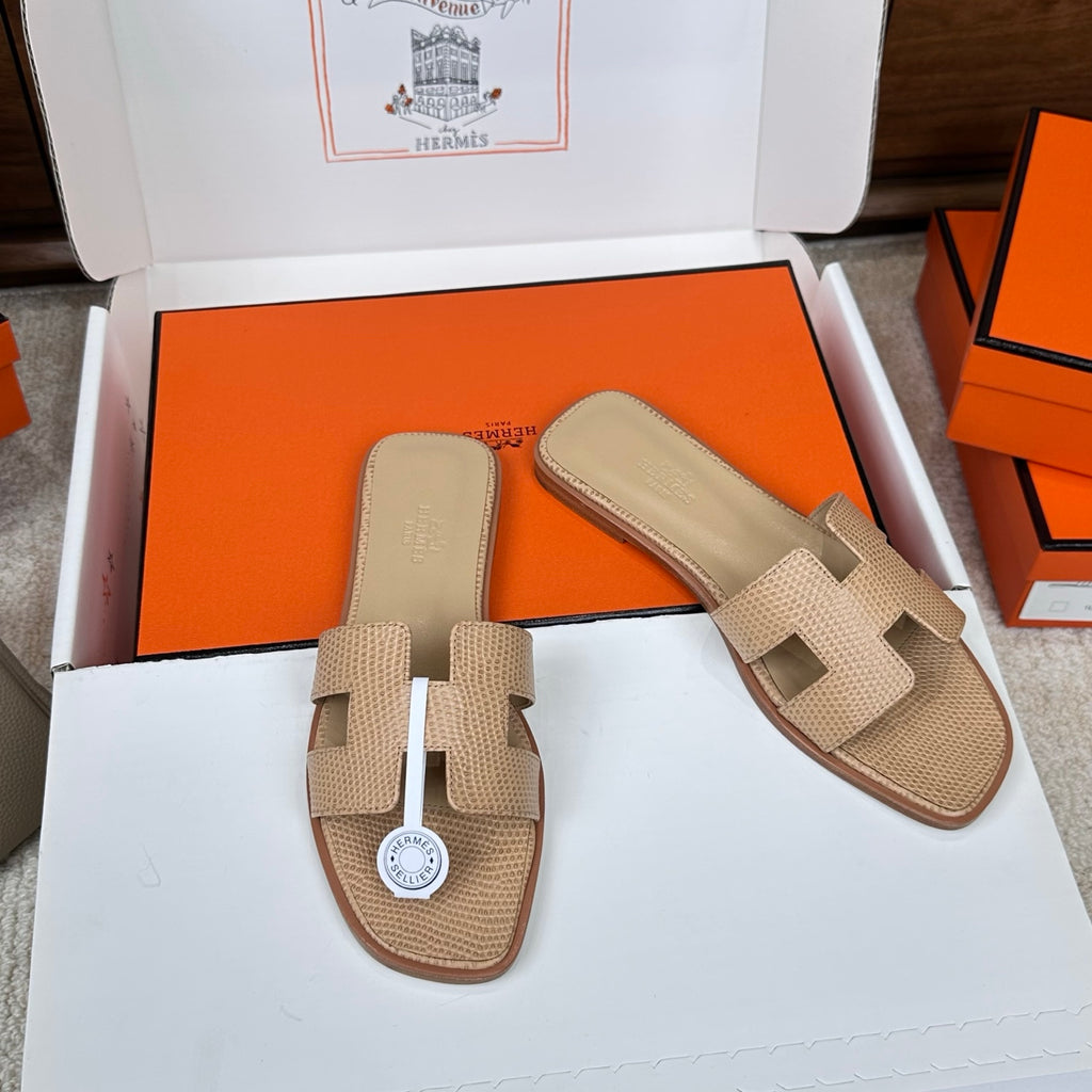 Monaco Sandal Brown Croco Optic