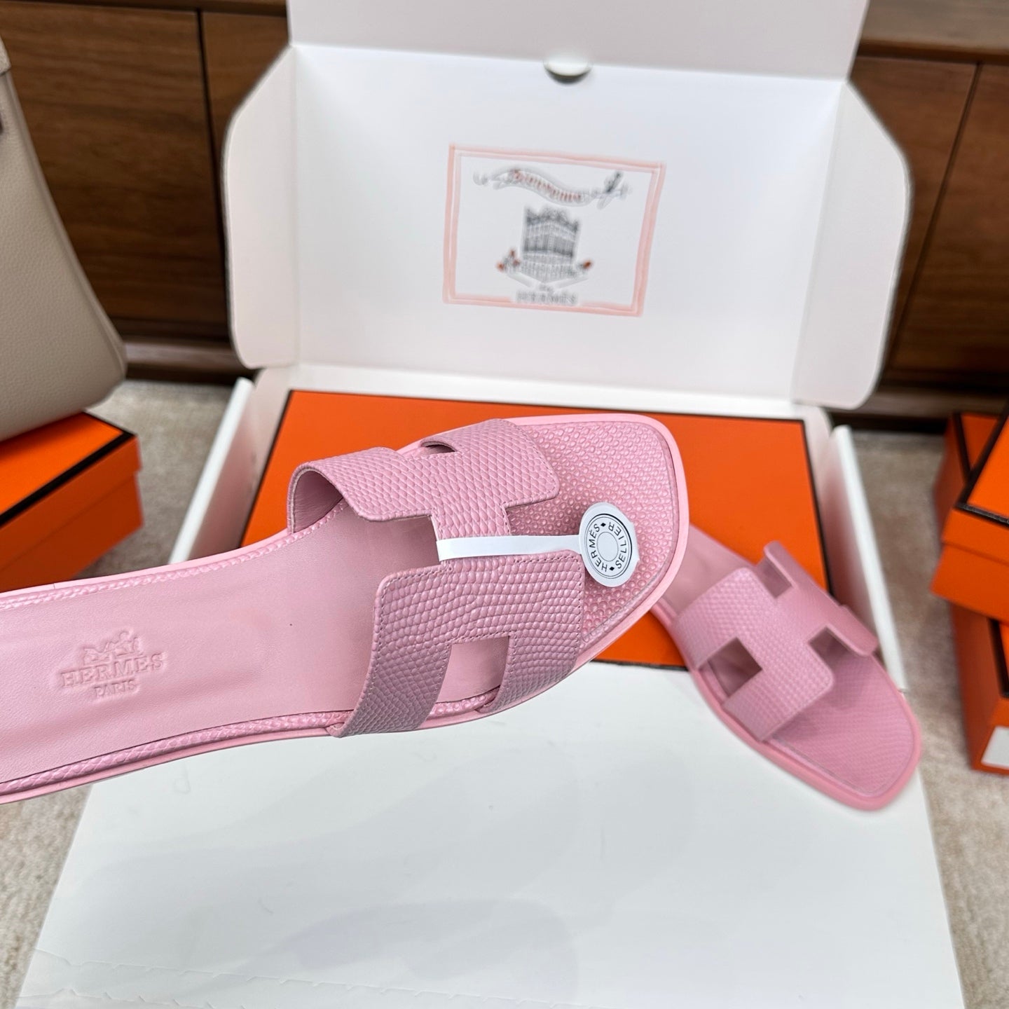 Monaco Sandal Rosa Croco Optic