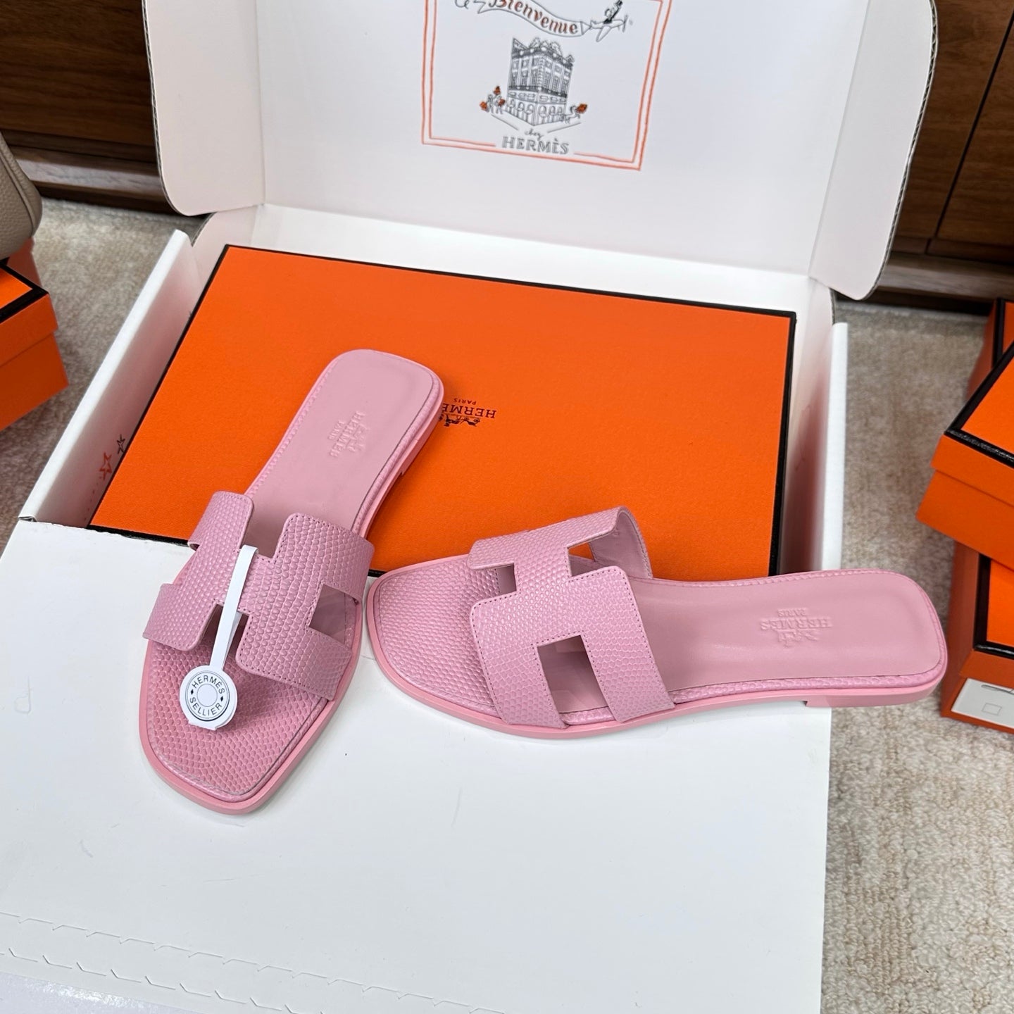 Monaco Sandal Rosa Croco Optic