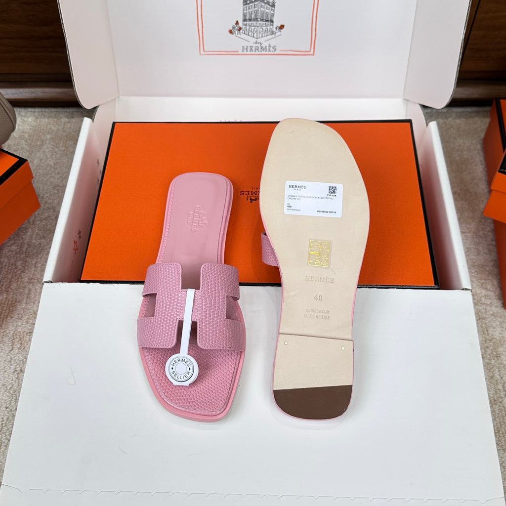Monaco Sandal Rosa Croco Optic