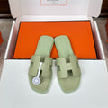 Monaco Sandal Pistachio Croco Optic
