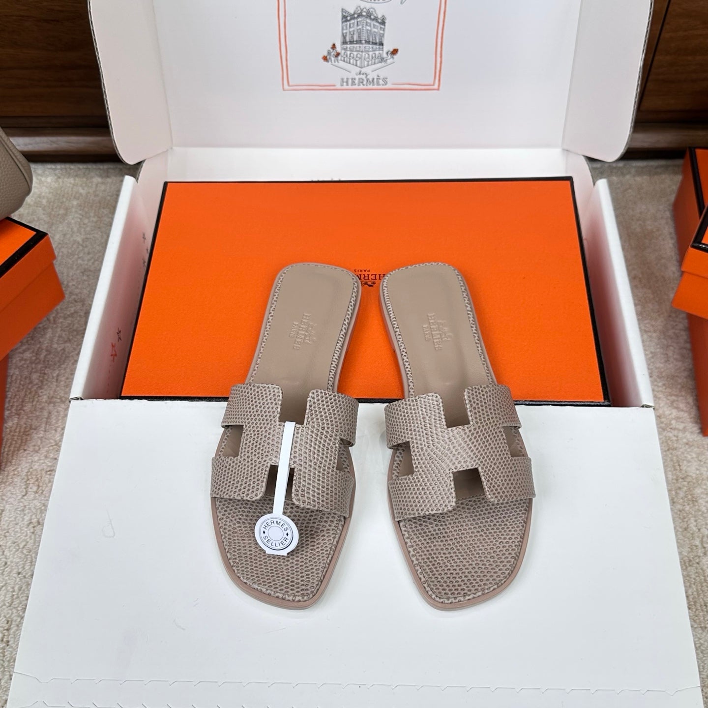 Monaco Sandal Opal Grey Croco Optic