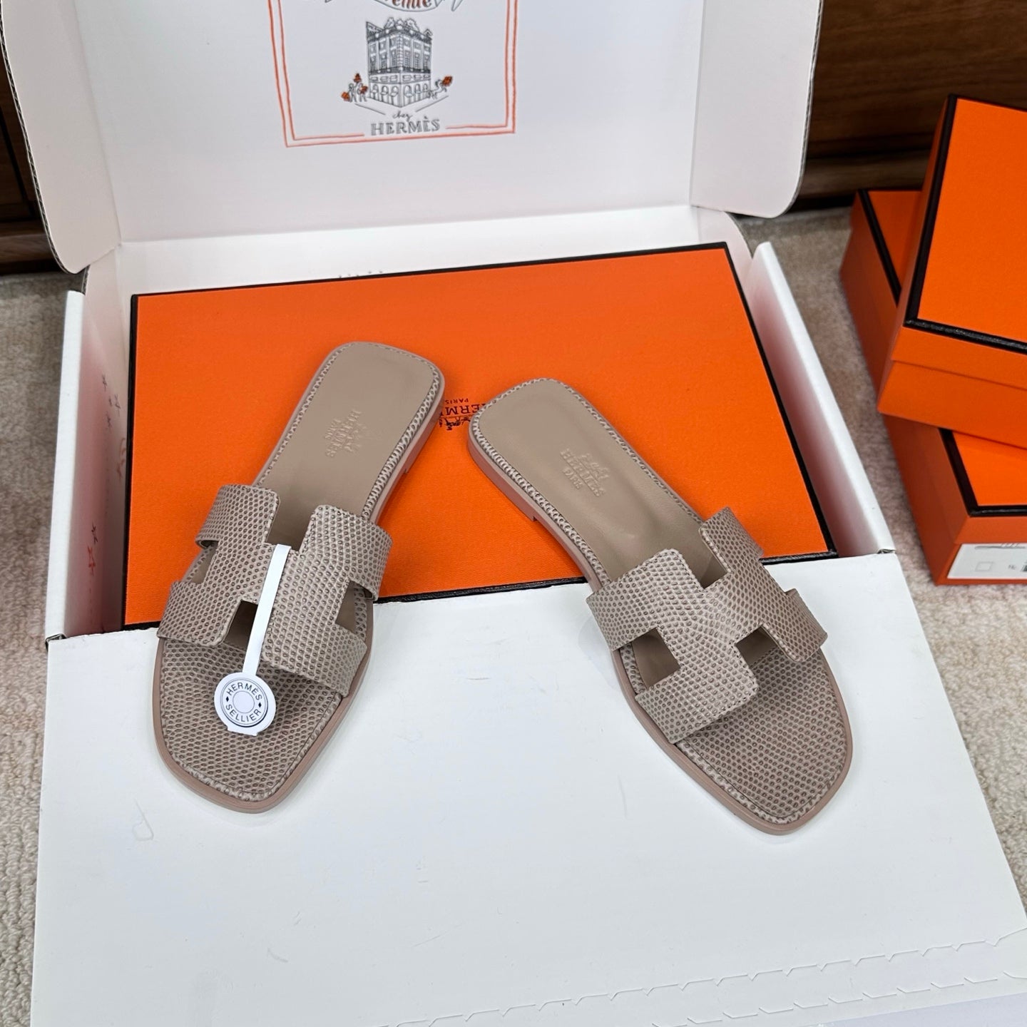 Monaco Sandal Opal Grey Croco Optic
