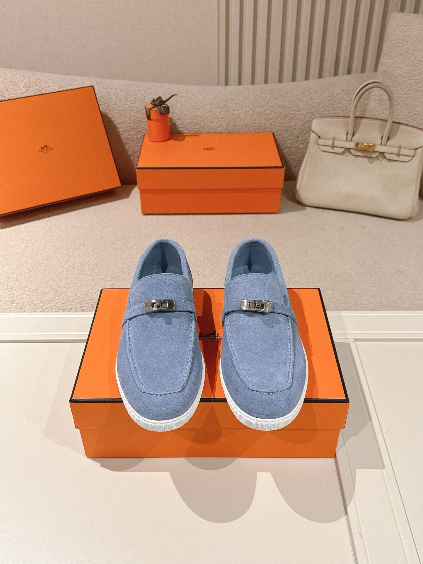 Horizon Moccasins Baby Blue