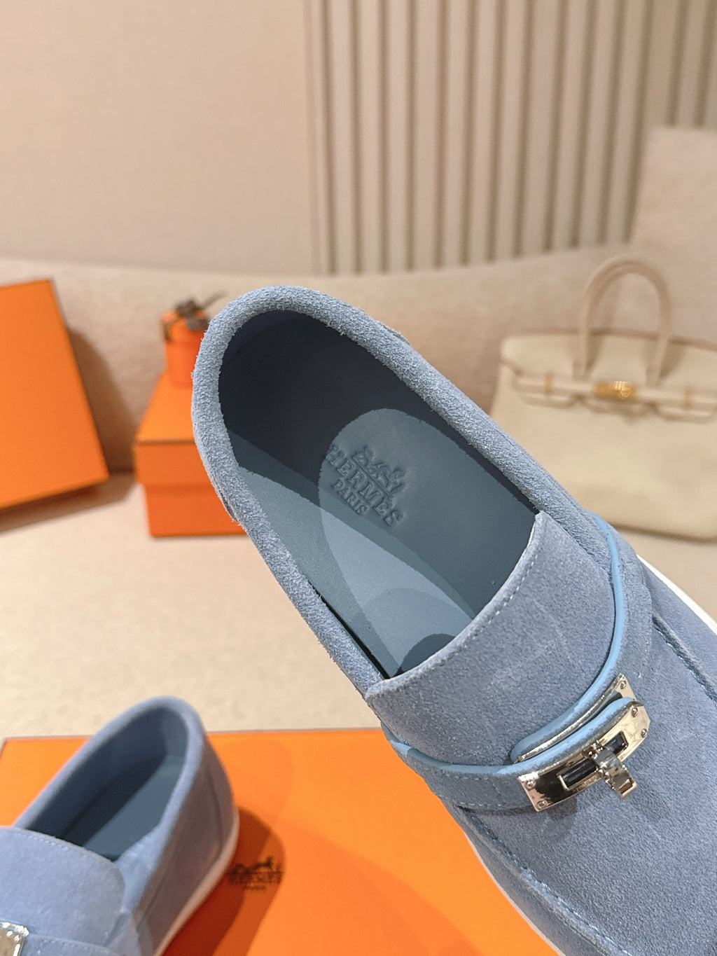 Horizon Moccasins Baby Blue