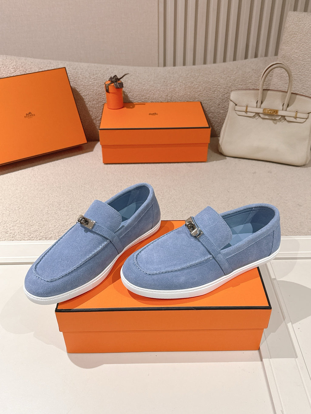 Horizon Moccasins Baby Blue